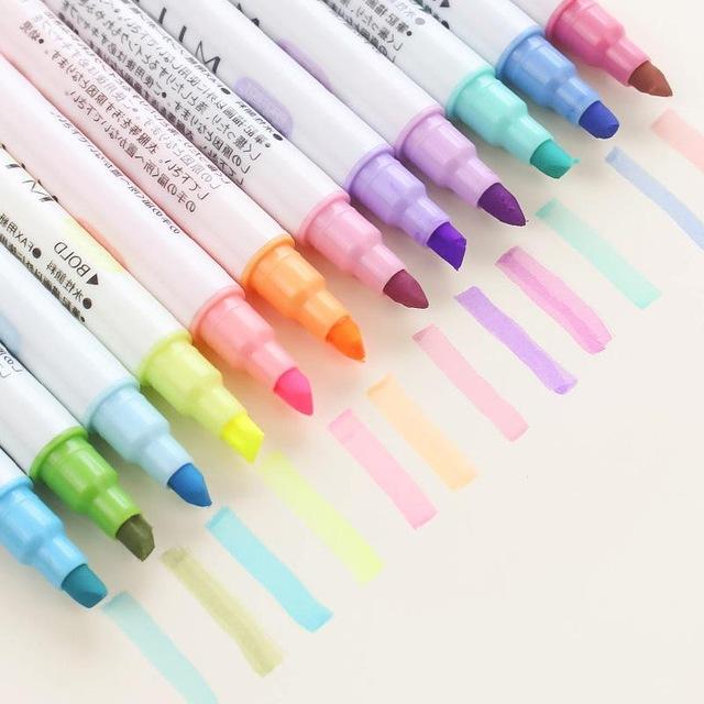 12 Colors/set Japanese Mildliner Pens