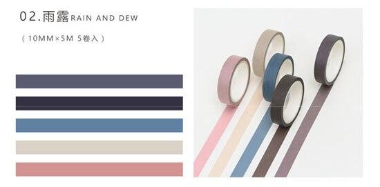 5m Length Pure Washi Tape
