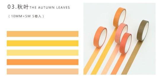 5m Length Pure Washi Tape