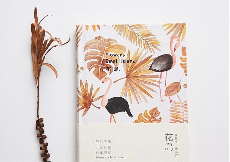 "Flora Birds" Notebook Lined