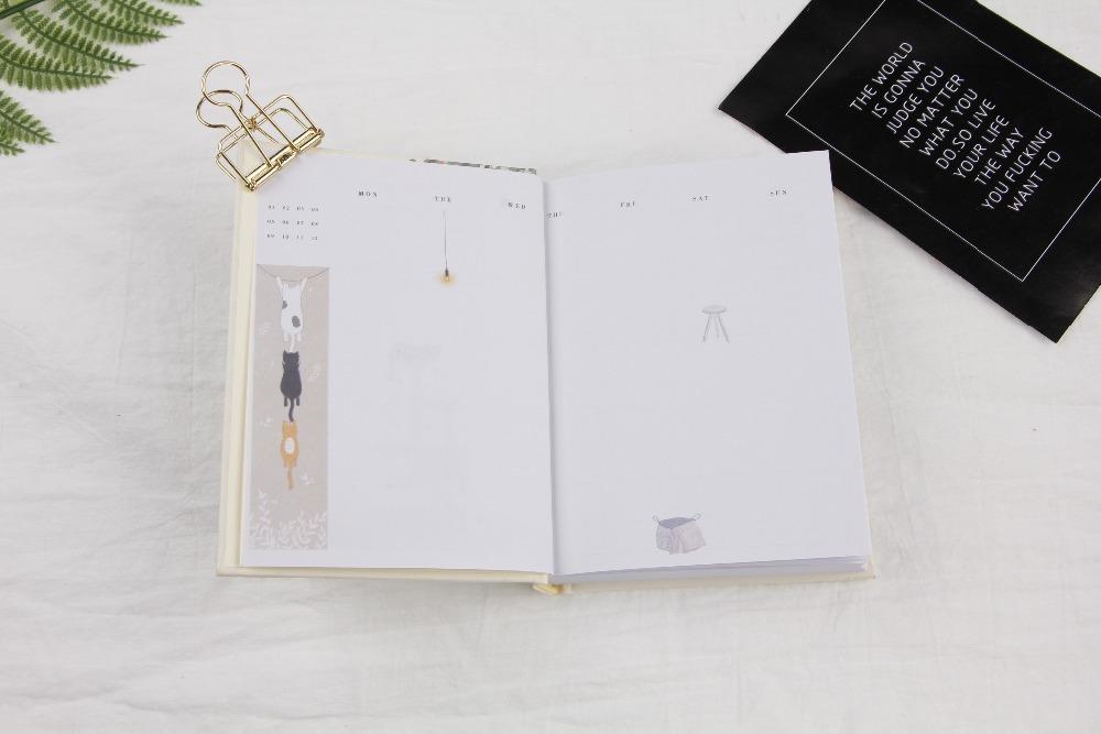 "Cats Holiday" Diary with Lock Notebook