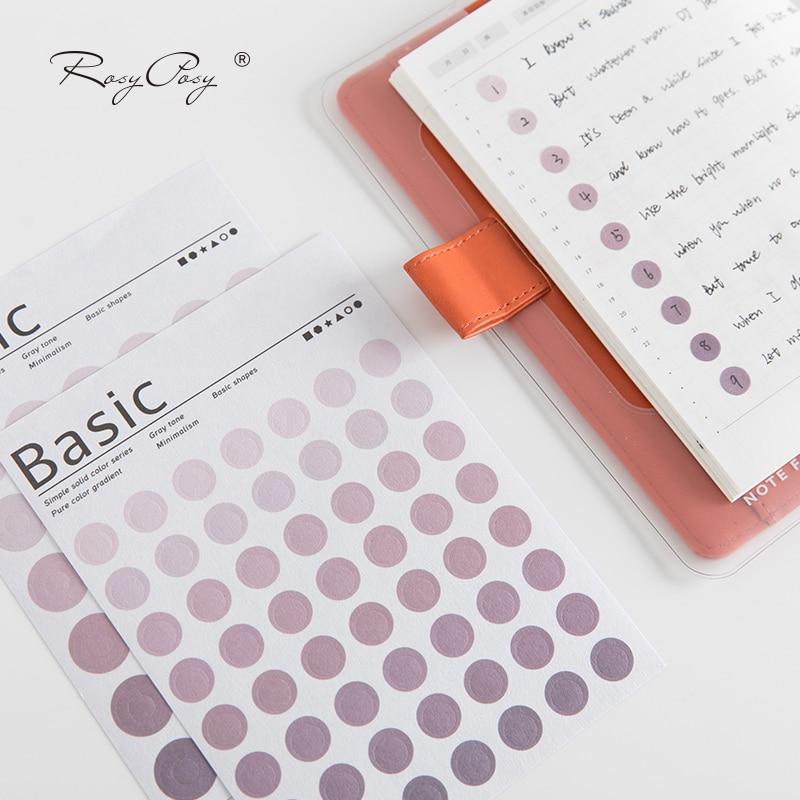 Simple 6 Color Circle Calendar Remarks