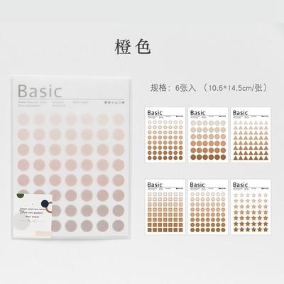 Simple 6 Color Circle Calendar Remarks