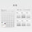 Simple 6 Color Circle Calendar Remarks