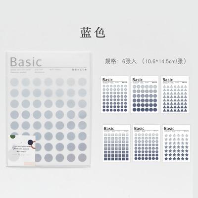 Simple 6 Color Circle Calendar Remarks