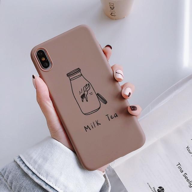 Fruit Pattern Case For iPhone 8, 7 Plus, 6, 6s, X, XS MAX, XR