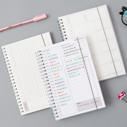 Daily Weekly Monthly 2019 2020 Planner Spiral A5 Notebook