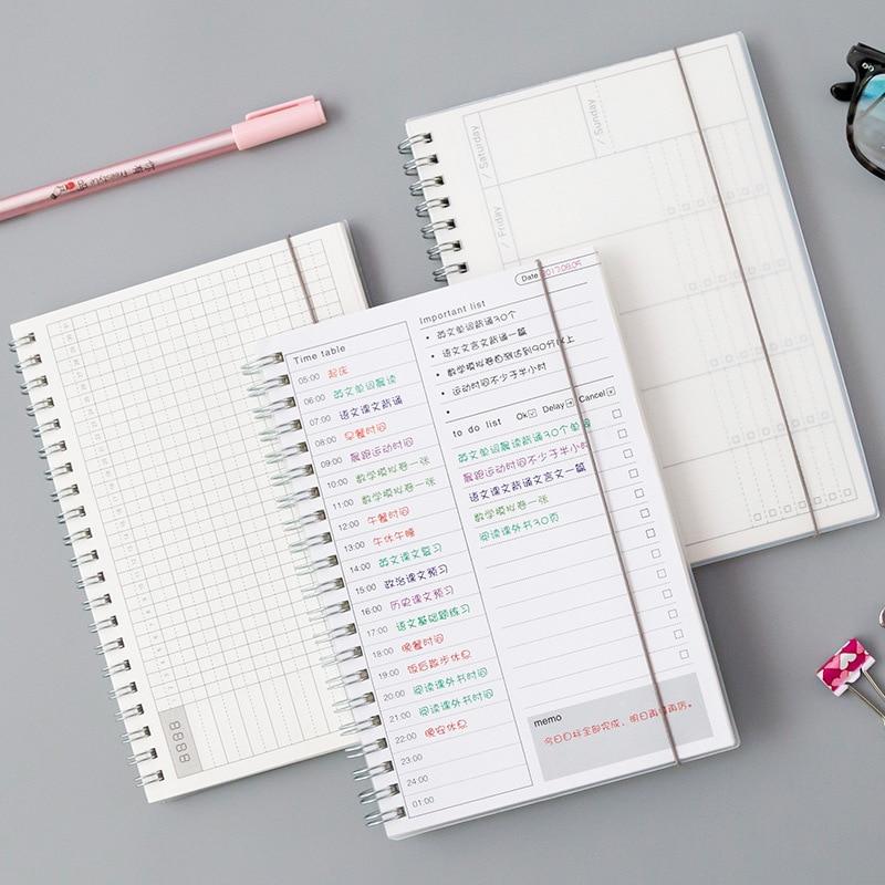 Daily Weekly Monthly 2019 2020 Planner Spiral A5 Notebook