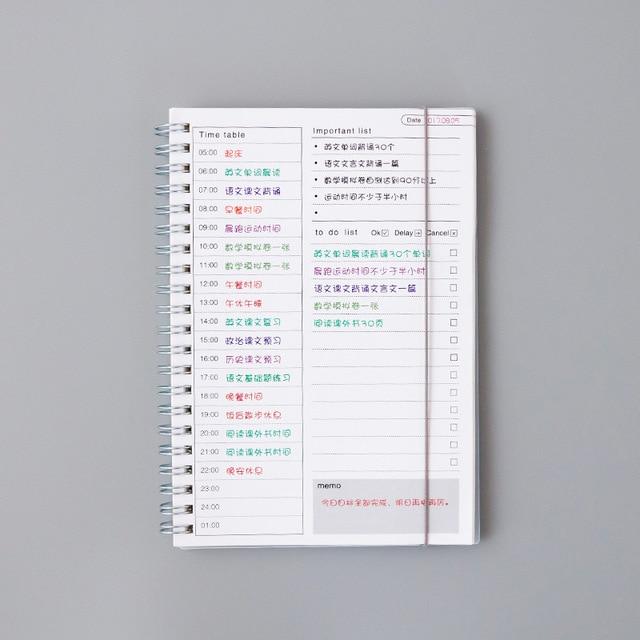 Daily Weekly Monthly 2019 2020 Planner Spiral A5 Notebook