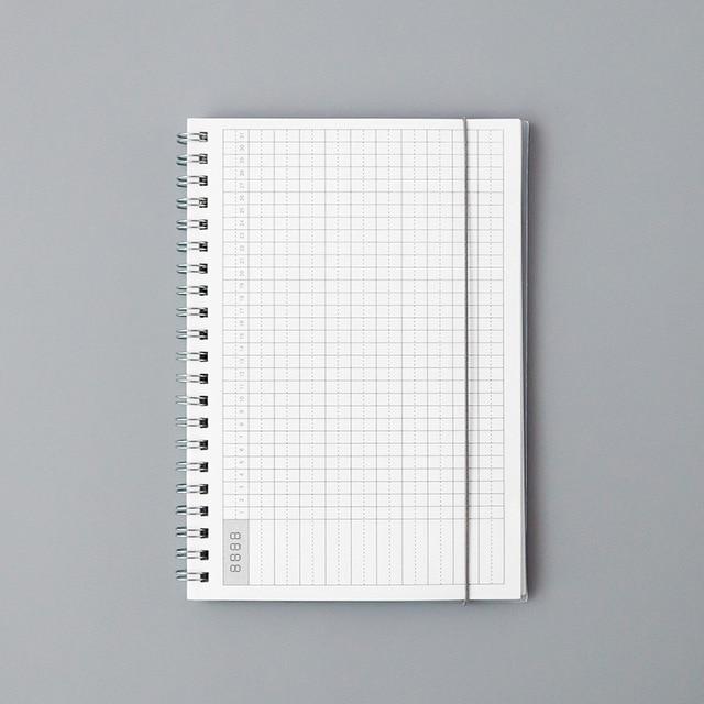 Daily Weekly Monthly 2019 2020 Planner Spiral A5 Notebook