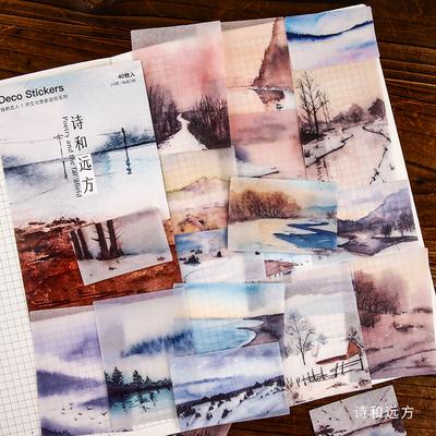 40pcs/pack Creative Journal Decorative Sticker